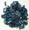 100 3x10mm Transparent Montana Blue Dagger Beads